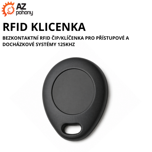 RFID KLICENKA - bezkontaktní RFID čip/klíčenka pro přístupové a docházkové systémy 125kHz